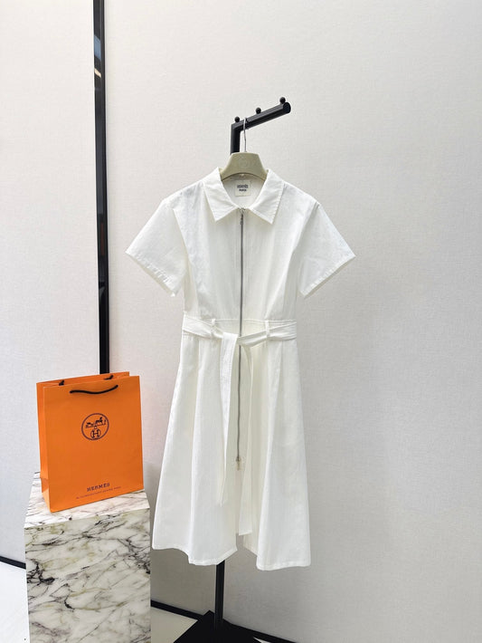 h 25ss jacquard shirt dress