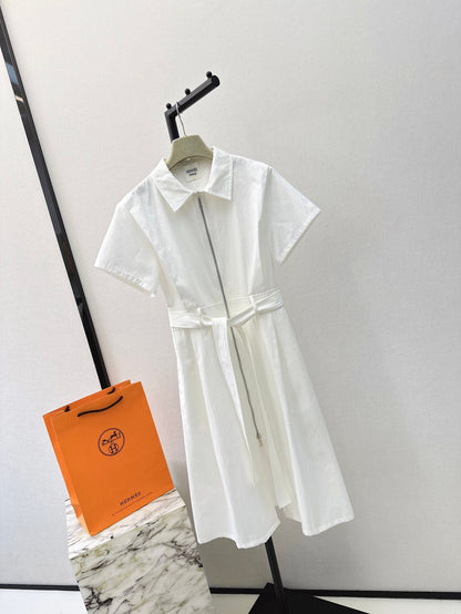 h 25ss jacquard shirt dress