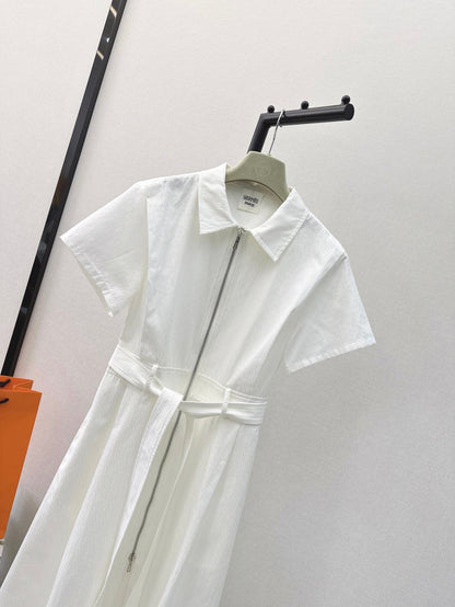 h 25ss jacquard shirt dress