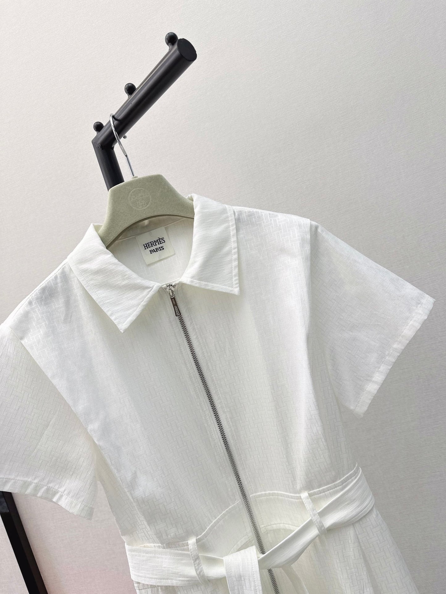 h 25ss jacquard shirt dress