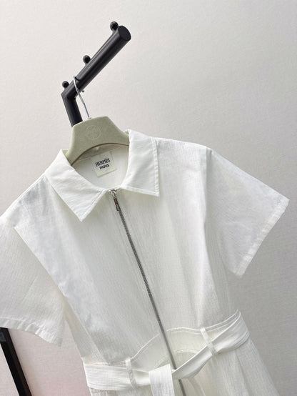 h 25ss jacquard shirt dress