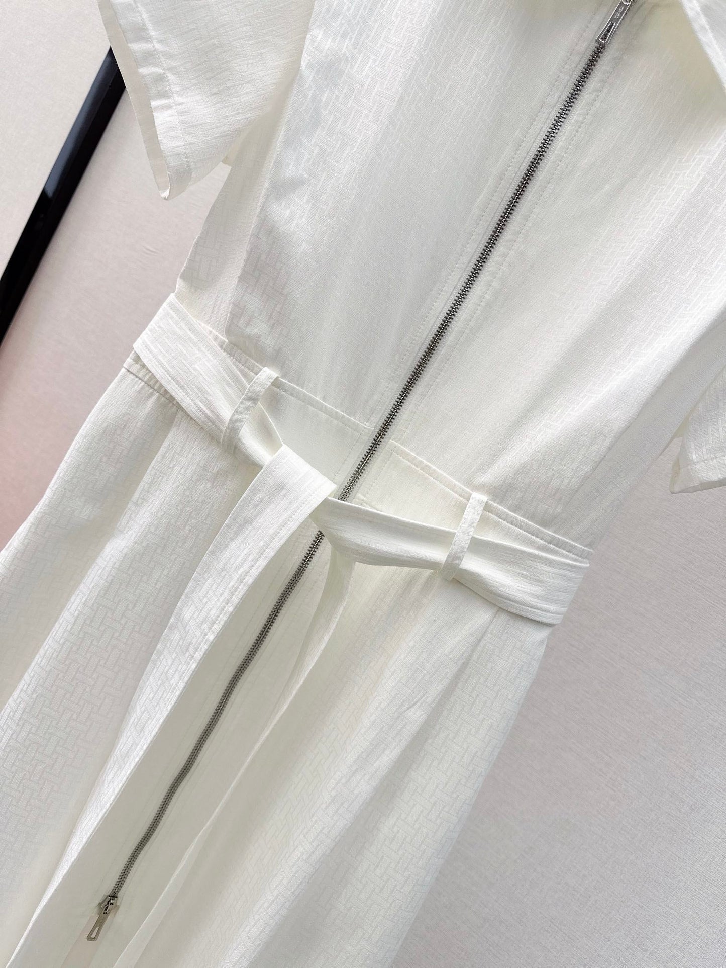 h 25ss jacquard shirt dress