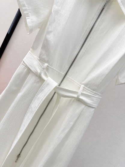 h 25ss jacquard shirt dress