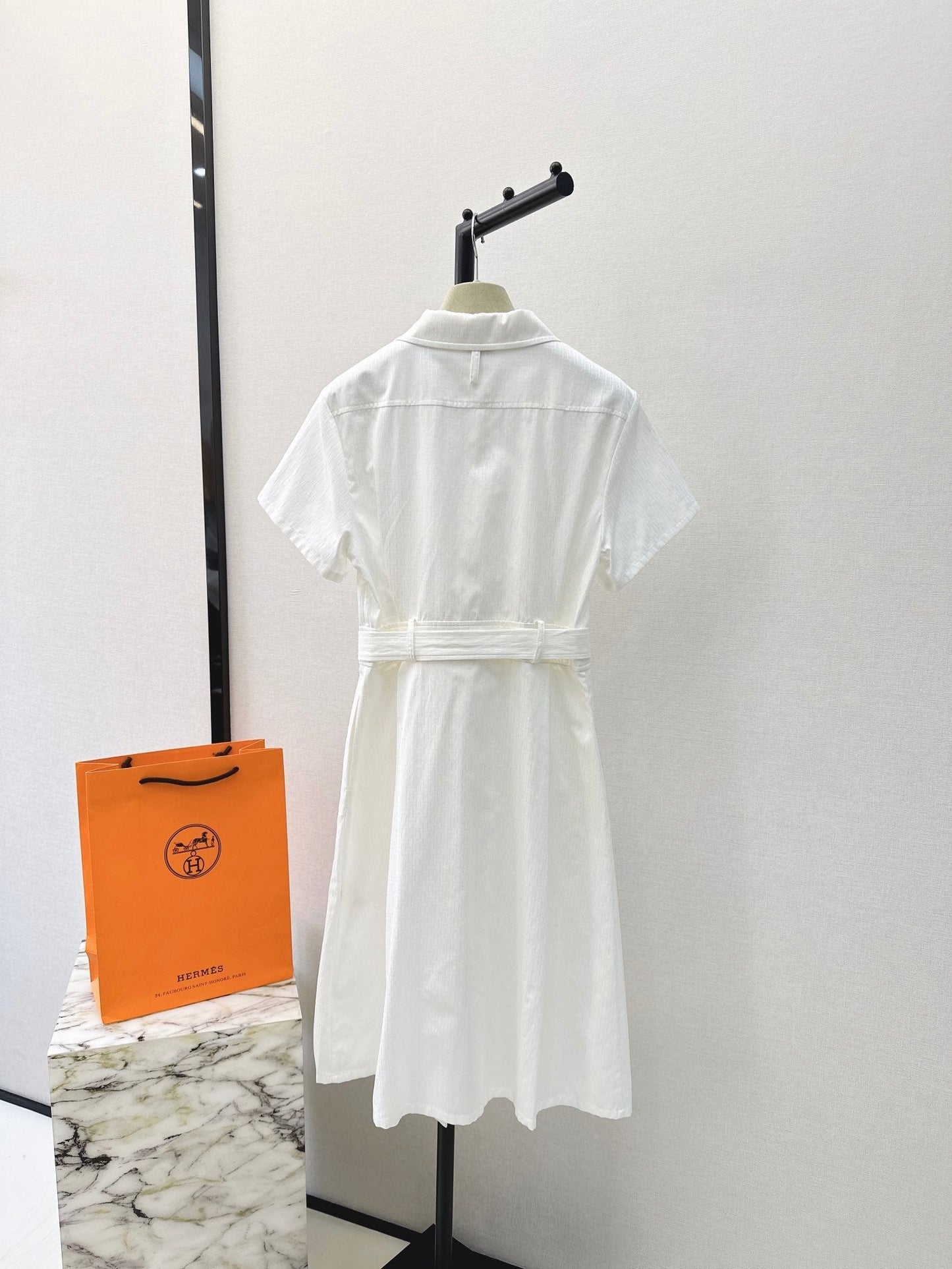 h 25ss jacquard shirt dress