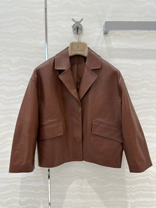24fw leather jacket