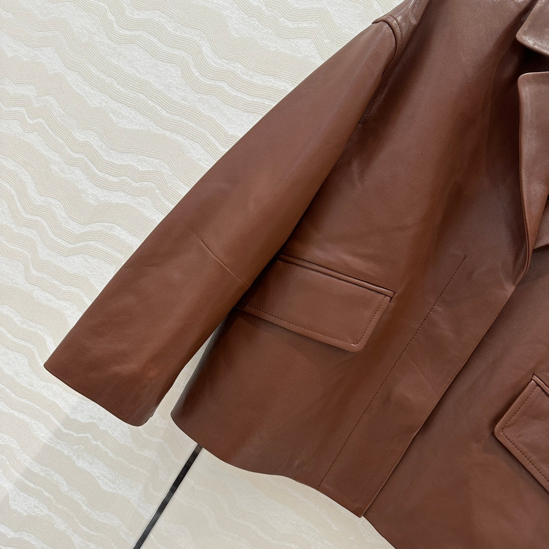 24fw leather jacket