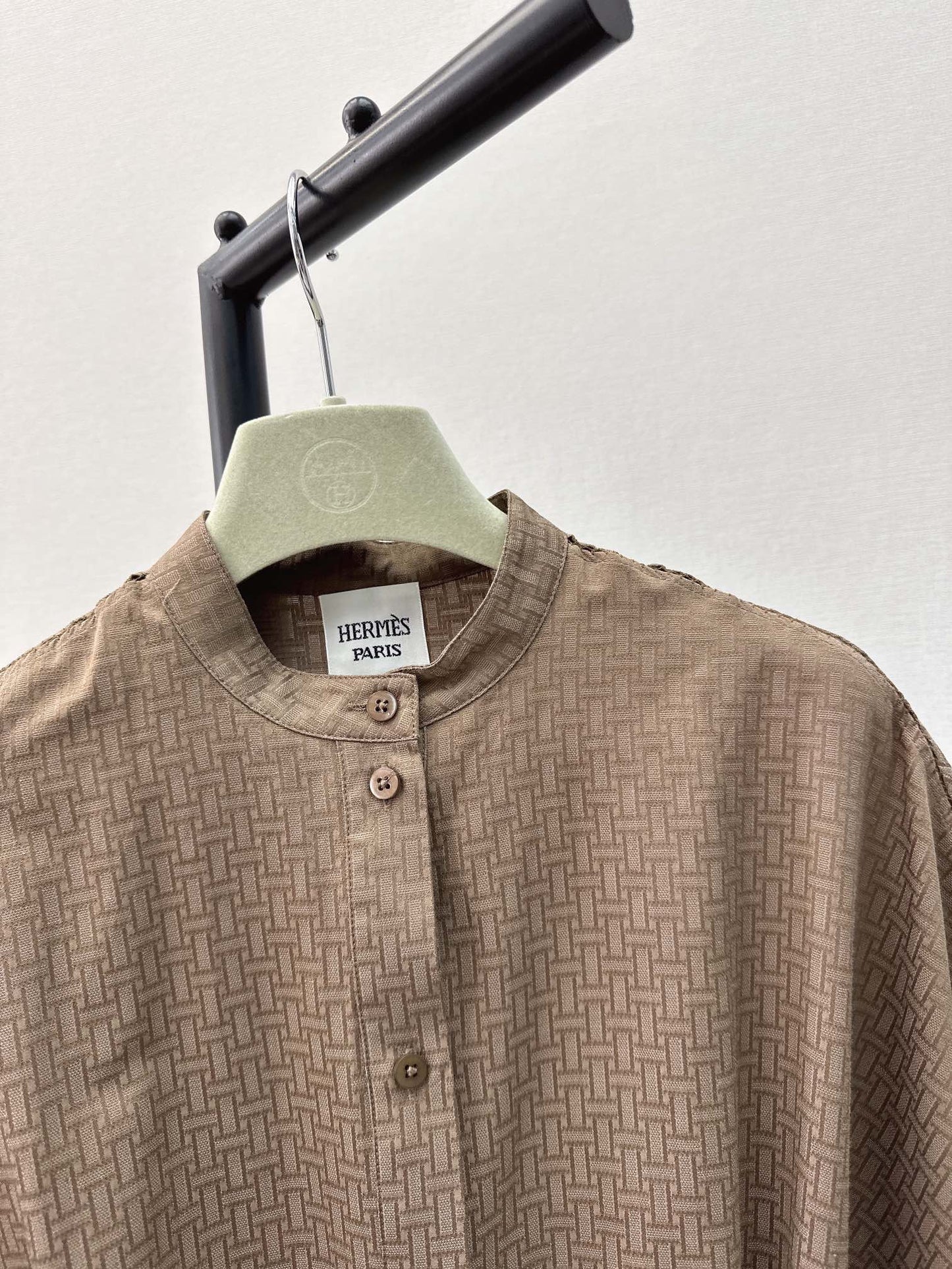 h 25ss jacquard shirt dress