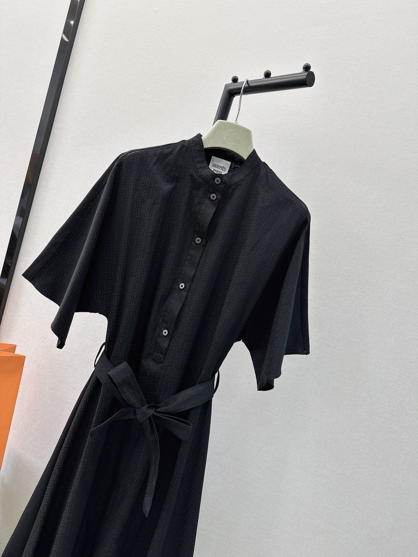 h 25ss jacquard shirt dress