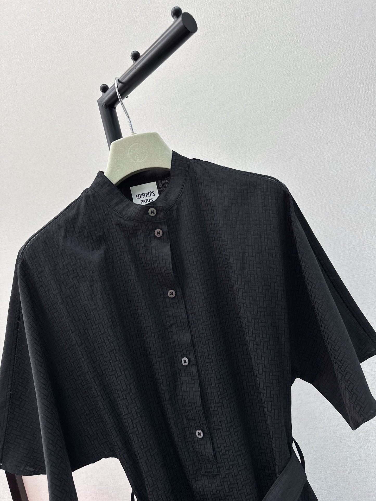 h 25ss jacquard shirt dress