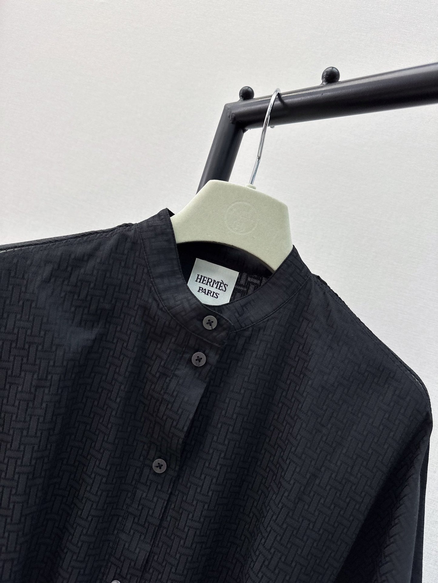 h 25ss jacquard shirt dress