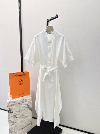 h 25ss jacquard shirt dress