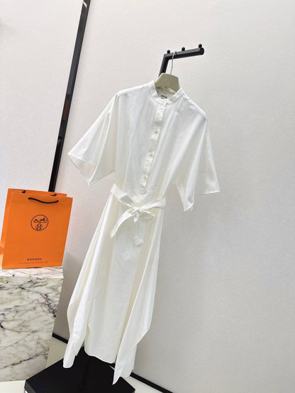 h 25ss jacquard shirt dress