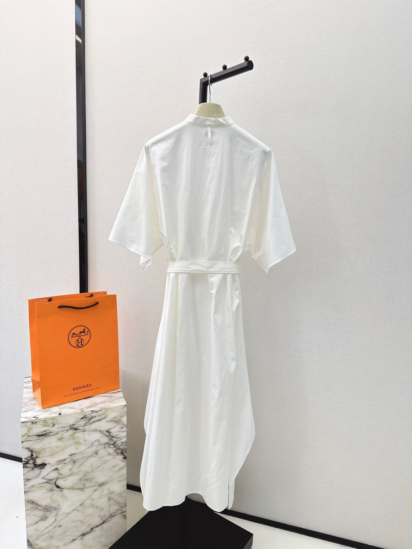 h 25ss jacquard shirt dress