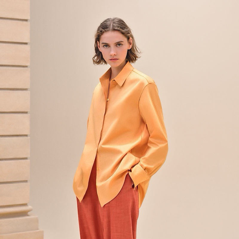 h 25ss jacquard buttons shirt