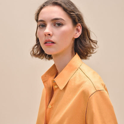 h 25ss jacquard buttons shirt