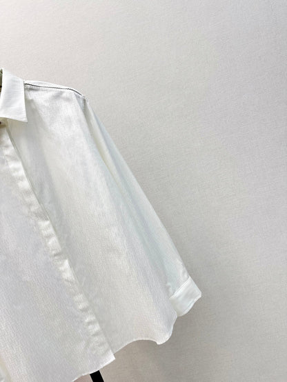 h 25ss jacquard buttons shirt