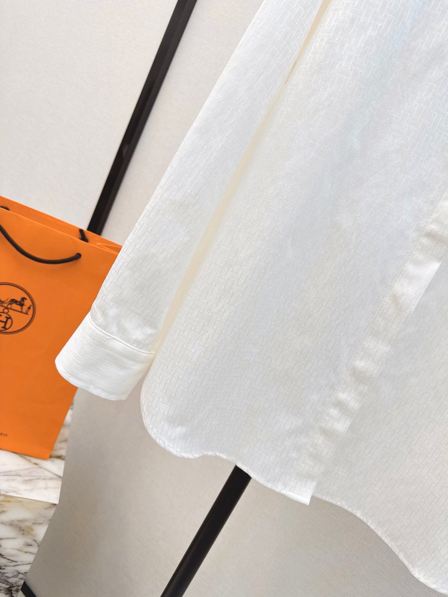 h 25ss jacquard buttons shirt