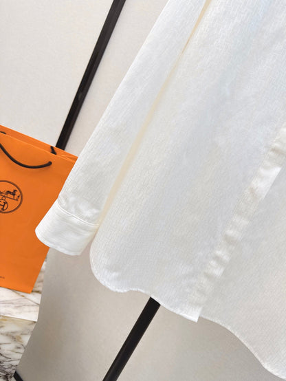 h 25ss jacquard buttons shirt