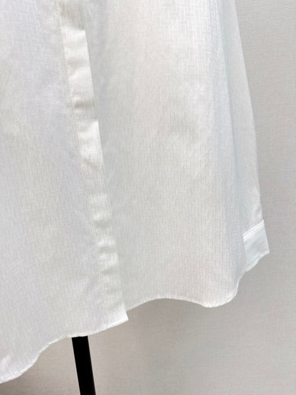 h 25ss jacquard buttons shirt