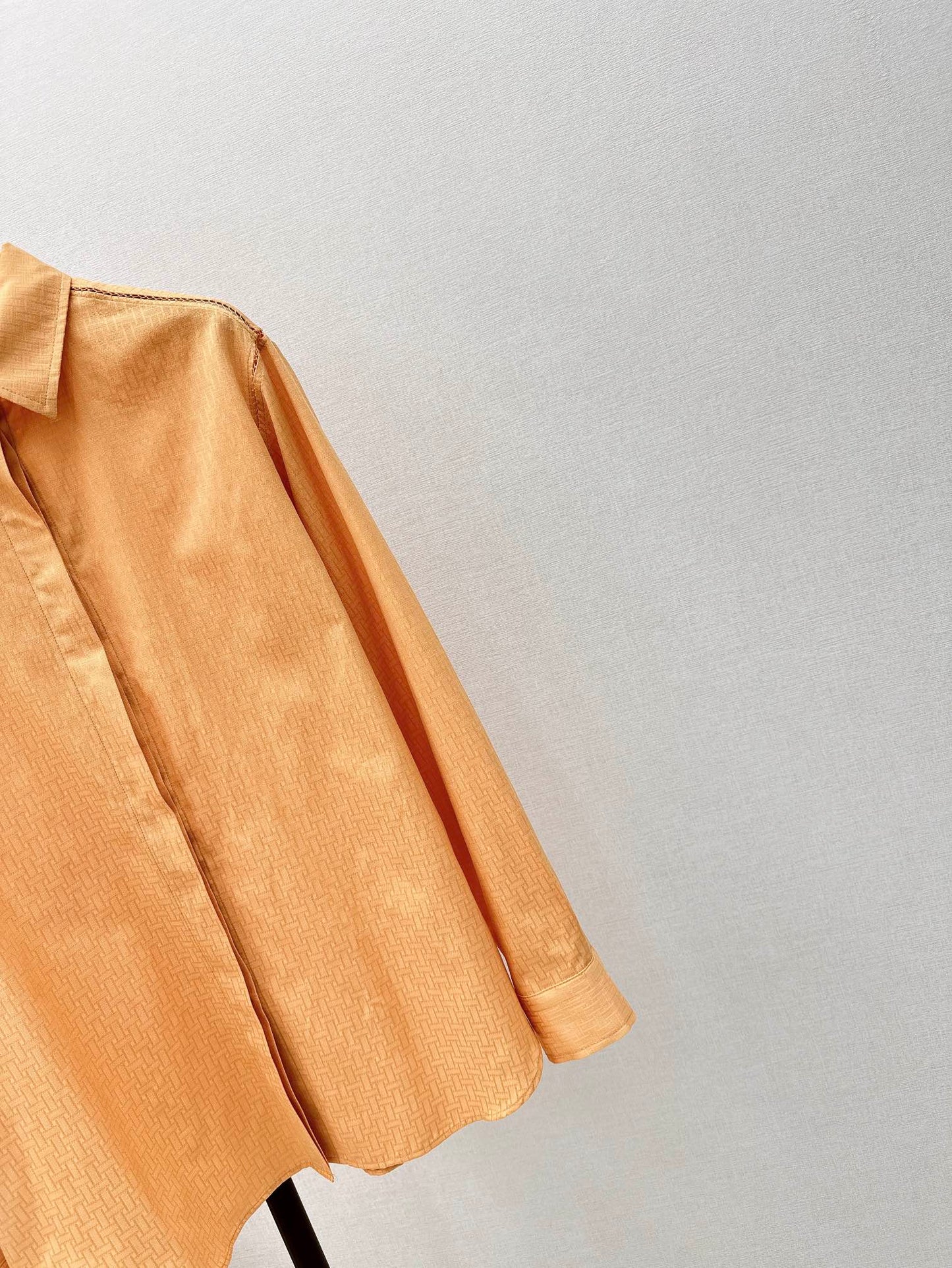 h 25ss jacquard buttons shirt