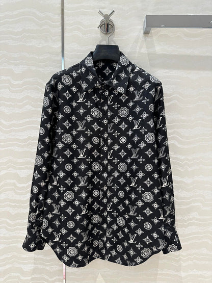 L 25ss silk buttons shirt