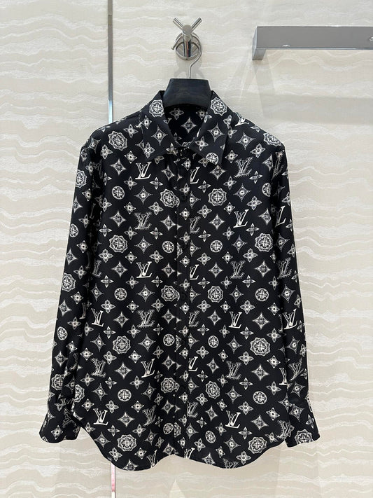 L 25ss silk buttons shirt