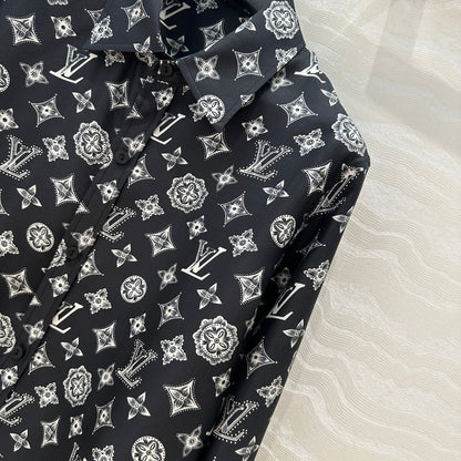 L 25ss silk buttons shirt