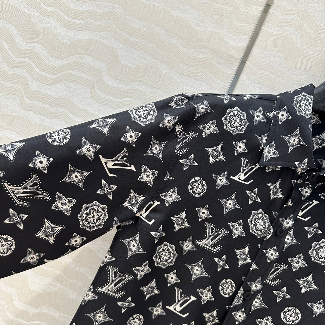 L 25ss silk buttons shirt