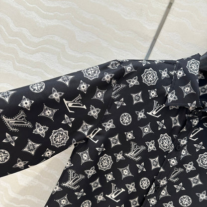 L 25ss silk buttons shirt