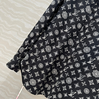 L 25ss silk buttons shirt