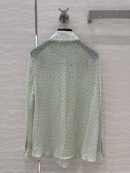 g 25ss silk buttons shirt