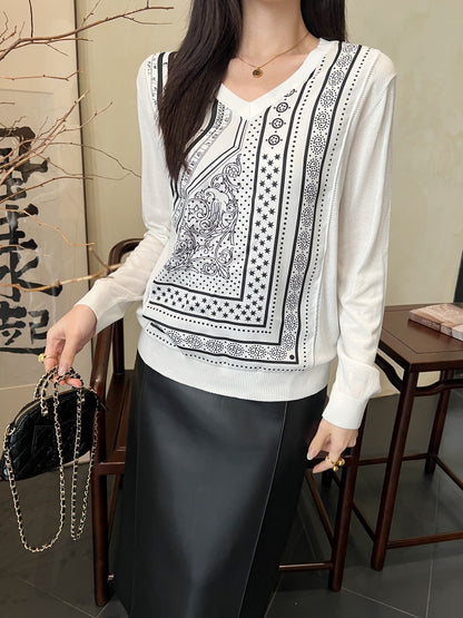 H 25ss knitted sweater