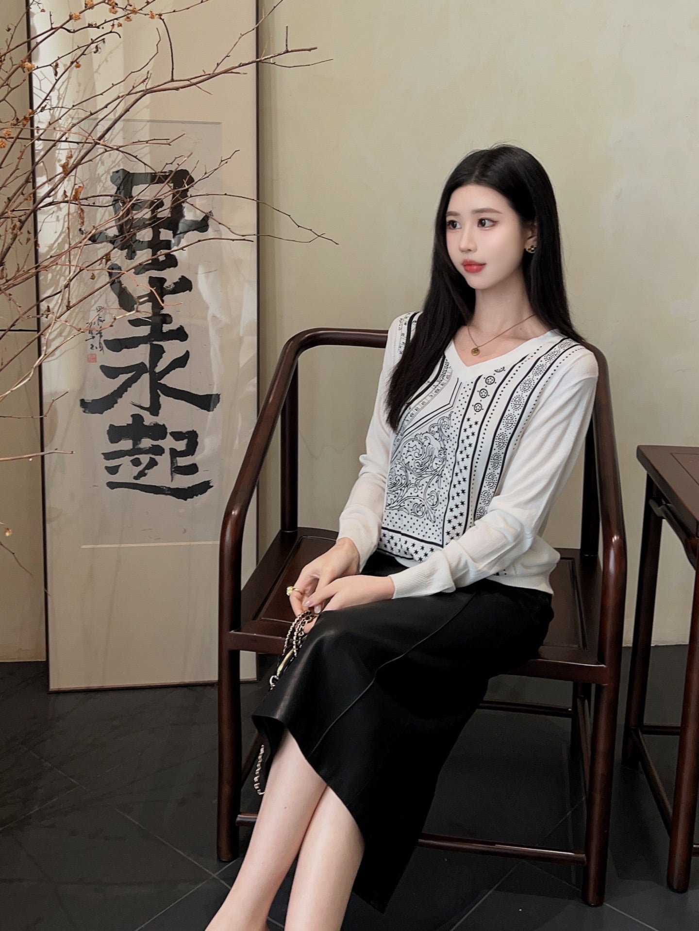 H 25ss knitted sweater