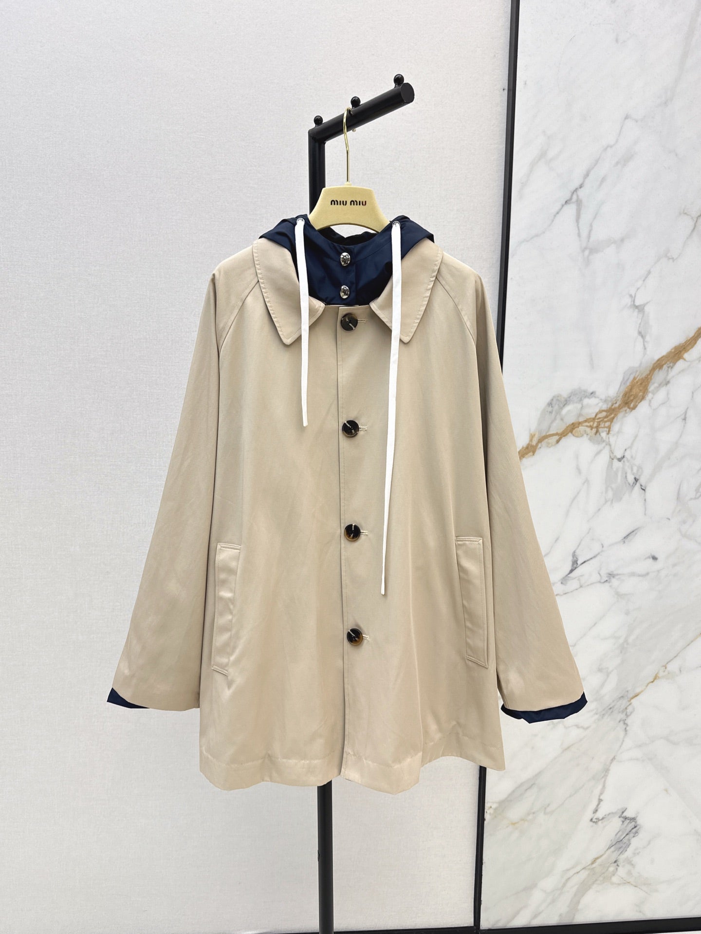 M 25ss reversible trench coat