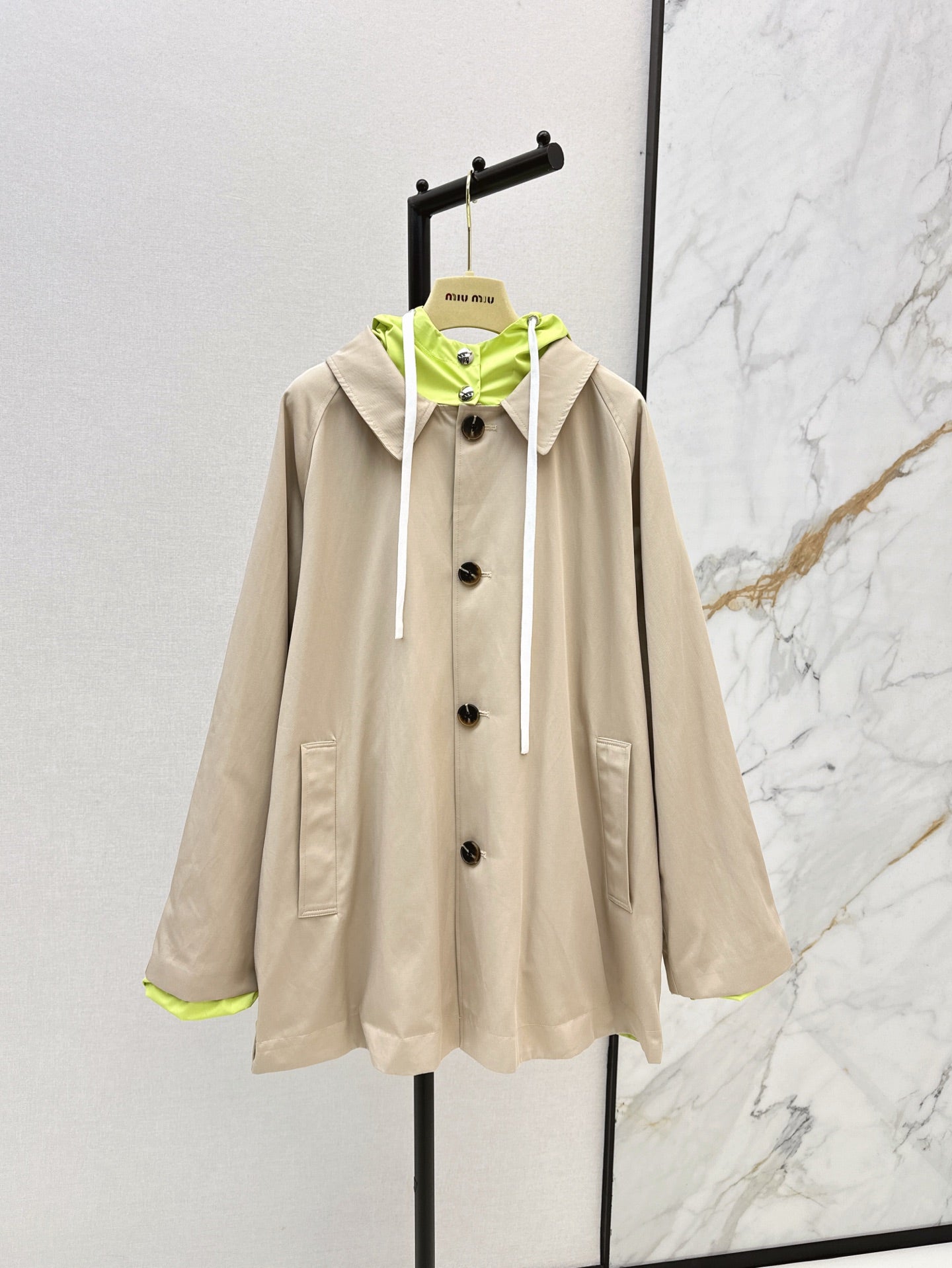M 25ss reversible trench coat