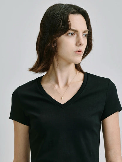 r 25ss v neck t-shirt