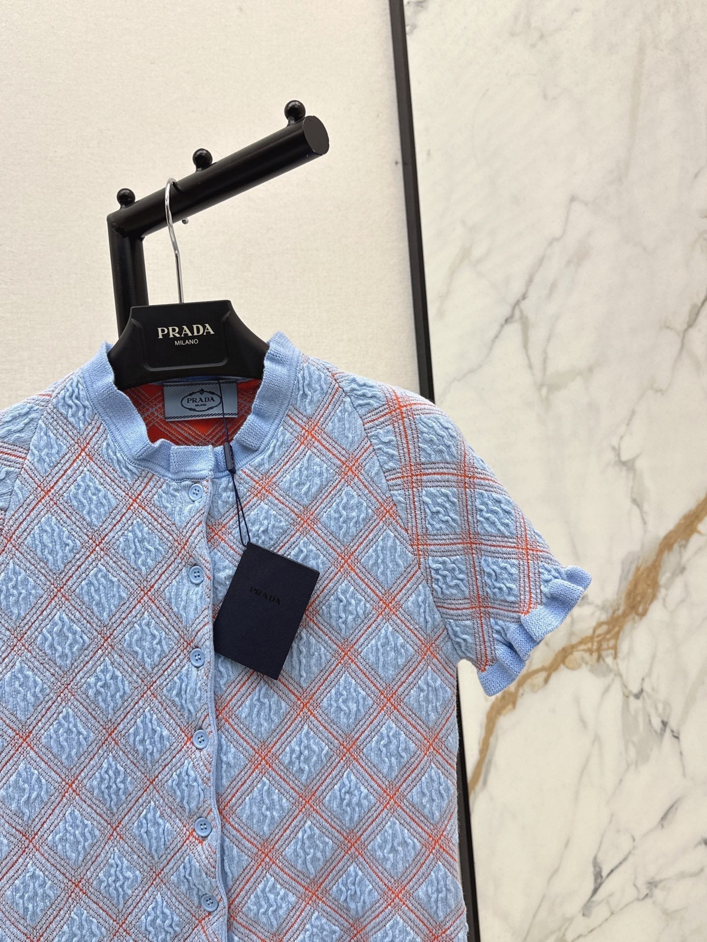 25ss knitted buttons shirt