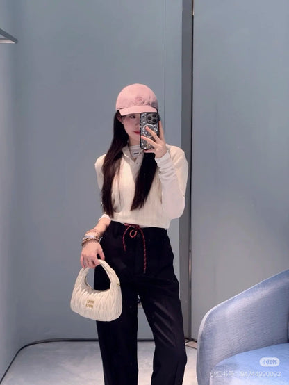 m 25ss drawstring suit pants