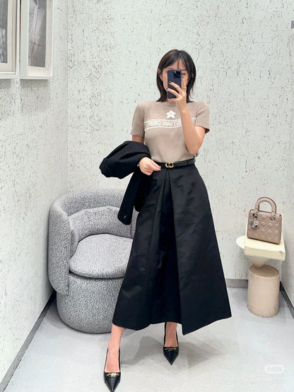 D 25ss belt skirt