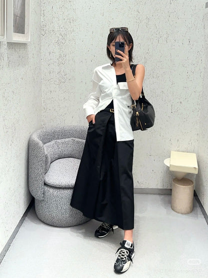 D 25ss belt skirt