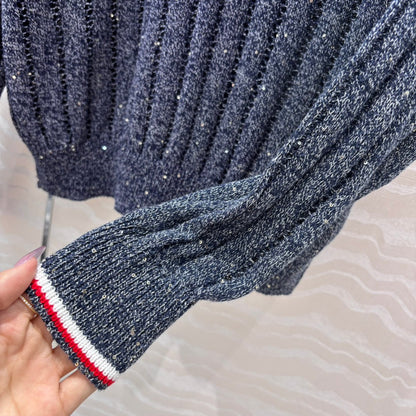 25ss v neck knitted sweater