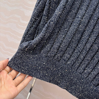 25ss v neck knitted sweater