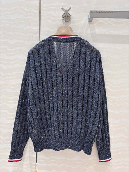 25ss v neck knitted sweater