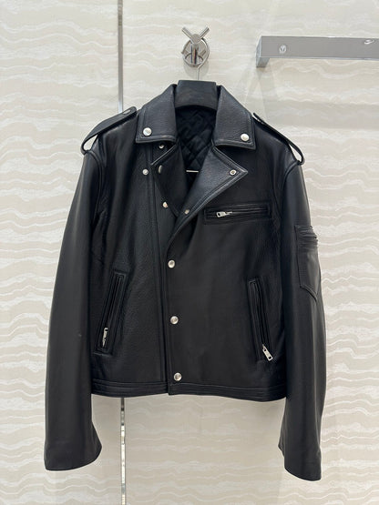 24fw leather jacket