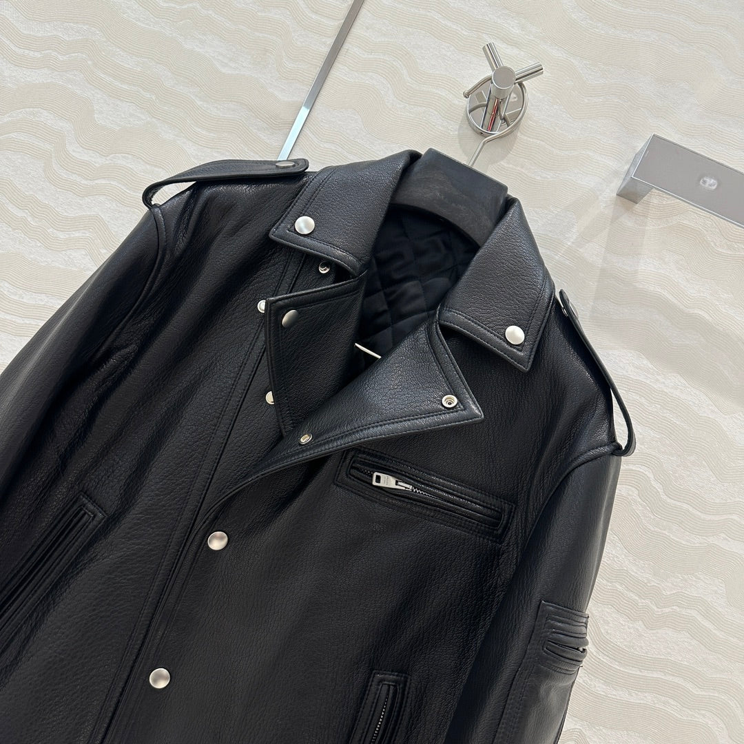 24fw leather jacket