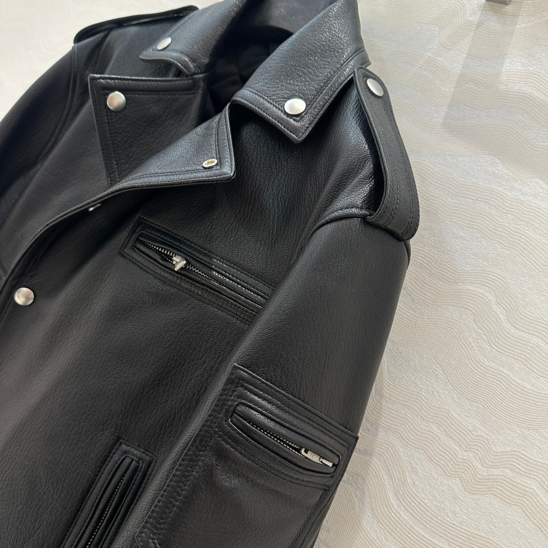 24fw leather jacket