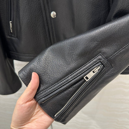 24fw leather jacket