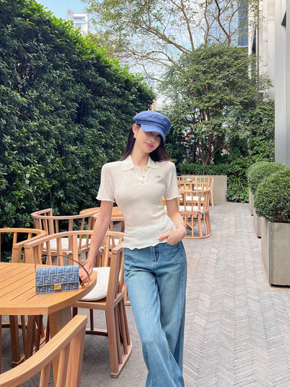 25ss knitted polo shirt