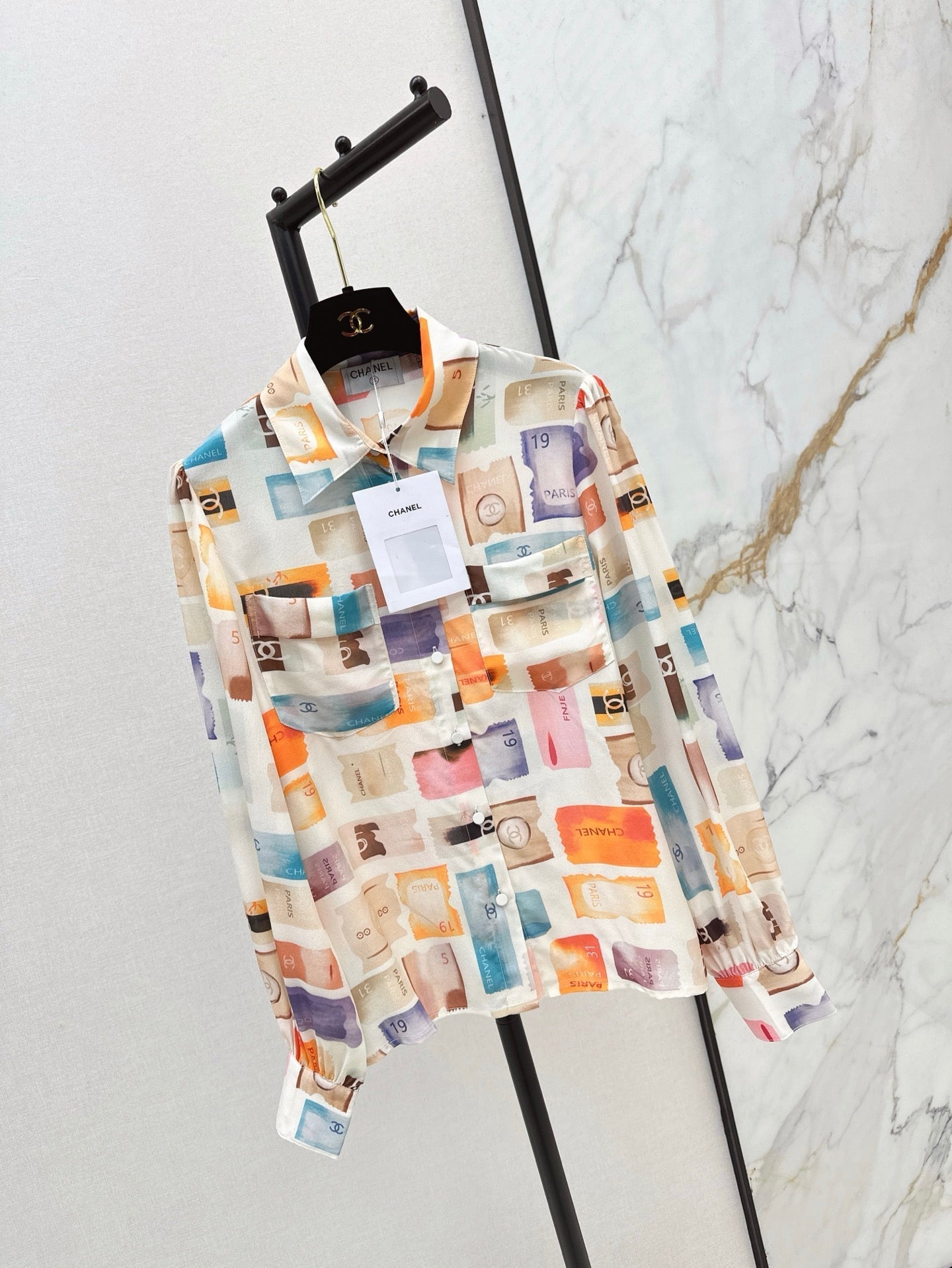 25ss silk buttons shirt