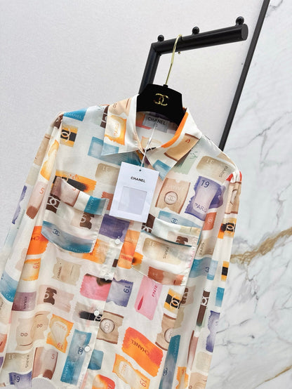 25ss silk buttons shirt